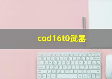 cod16t0武器