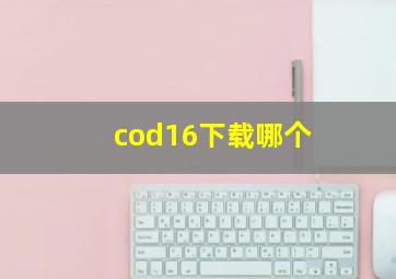 cod16下载哪个