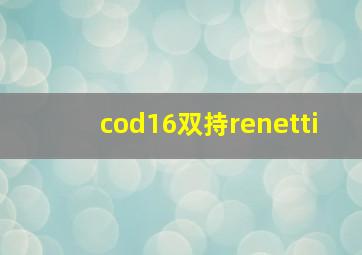 cod16双持renetti