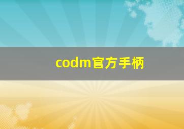 codm官方手柄