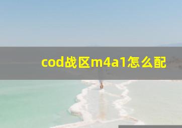 cod战区m4a1怎么配