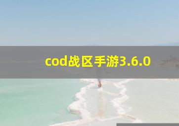 cod战区手游3.6.0