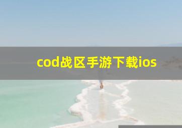 cod战区手游下载ios