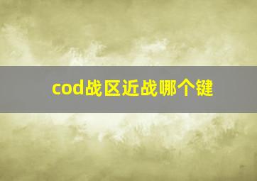 cod战区近战哪个键