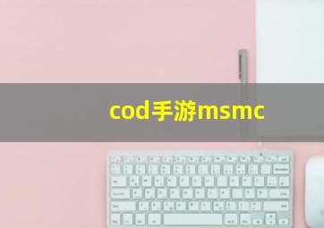 cod手游msmc