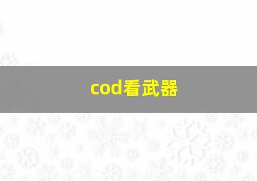 cod看武器