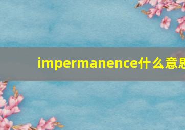 impermanence什么意思