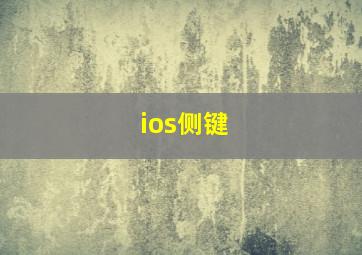 ios侧键