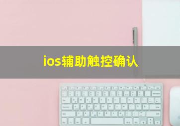 ios辅助触控确认