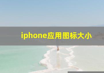 iphone应用图标大小