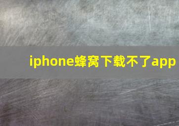 iphone蜂窝下载不了app