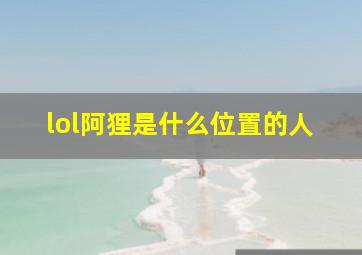 lol阿狸是什么位置的人