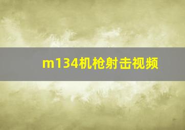 m134机枪射击视频