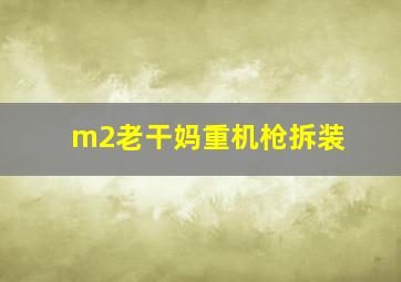 m2老干妈重机枪拆装