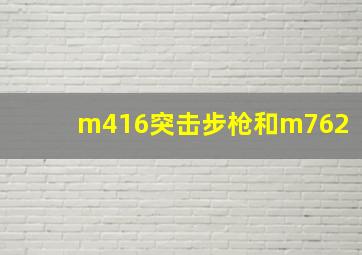 m416突击步枪和m762