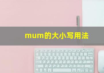 mum的大小写用法