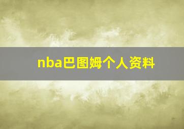 nba巴图姆个人资料