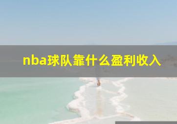 nba球队靠什么盈利收入