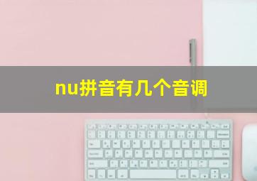 nu拼音有几个音调