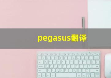 pegasus翻译