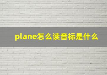 plane怎么读音标是什么