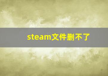 steam文件删不了