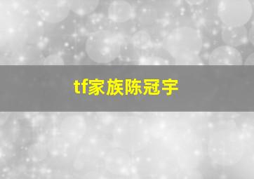 tf家族陈冠宇