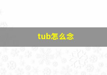 tub怎么念