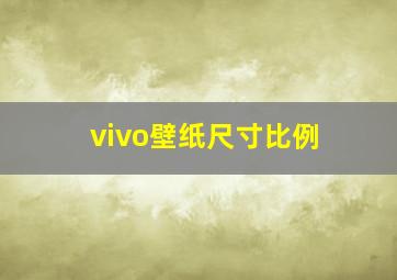 vivo壁纸尺寸比例