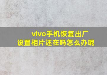 vivo手机恢复出厂设置相片还在吗怎么办呢