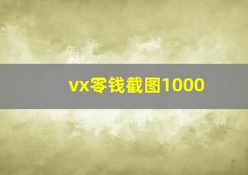 vx零钱截图1000