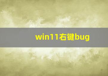 win11右键bug