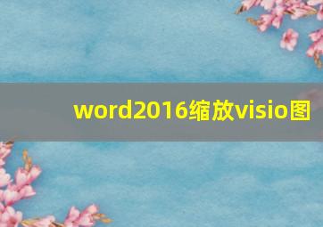 word2016缩放visio图