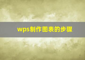 wps制作图表的步骤