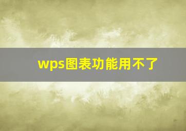 wps图表功能用不了