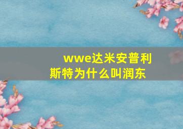 wwe达米安普利斯特为什么叫润东