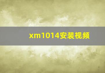 xm1014安装视频