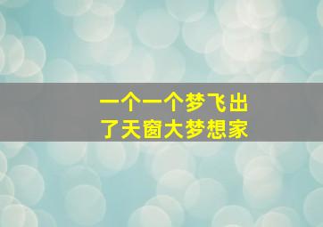 一个一个梦飞出了天窗大梦想家