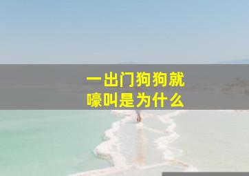 一出门狗狗就嚎叫是为什么