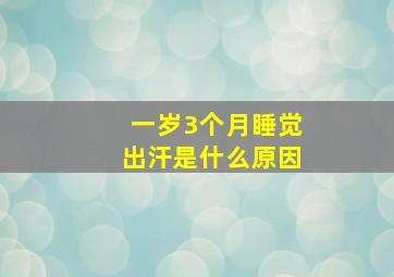 一岁3个月睡觉出汗是什么原因