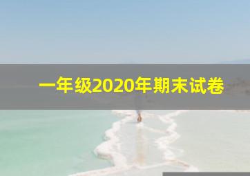 一年级2020年期末试卷