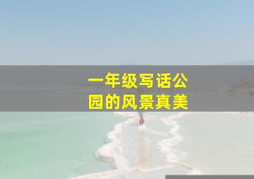 一年级写话公园的风景真美