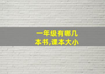 一年级有哪几本书,课本大小