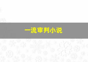 一流审判小说