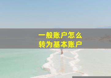 一般账户怎么转为基本账户