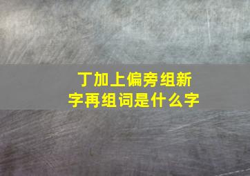 丁加上偏旁组新字再组词是什么字