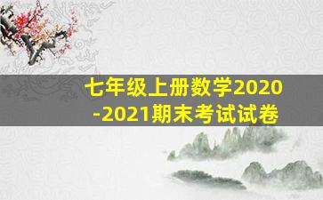 七年级上册数学2020-2021期末考试试卷