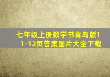 七年级上册数学书青岛版11-12页答案图片大全下载