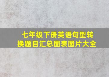 七年级下册英语句型转换题目汇总图表图片大全