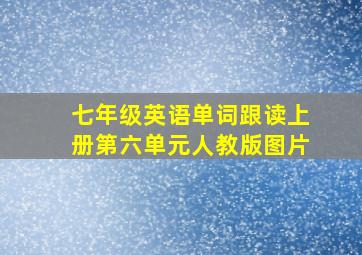 七年级英语单词跟读上册第六单元人教版图片